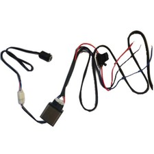 Car Steering Wheel Heated Pad 3-Shift Switch Carbon Fiber Look w/Harness