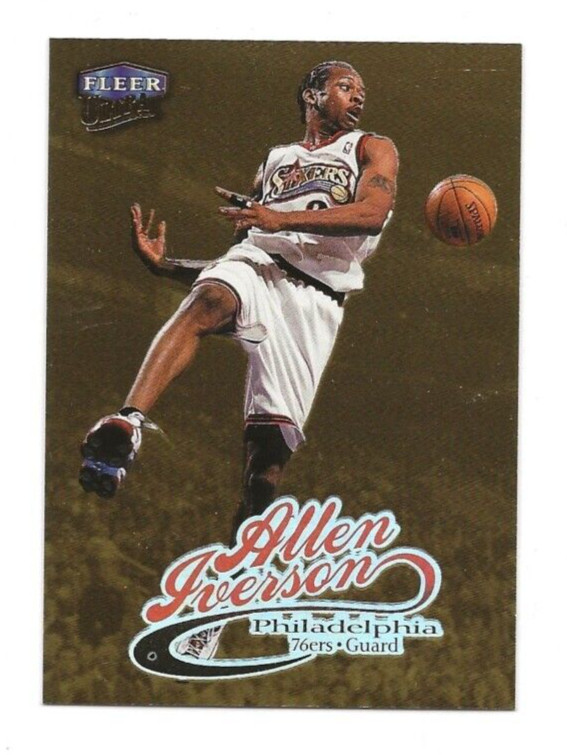 1998-99 Fleer Ultra Gold Medallion Allen Iverson Card #366 76ers