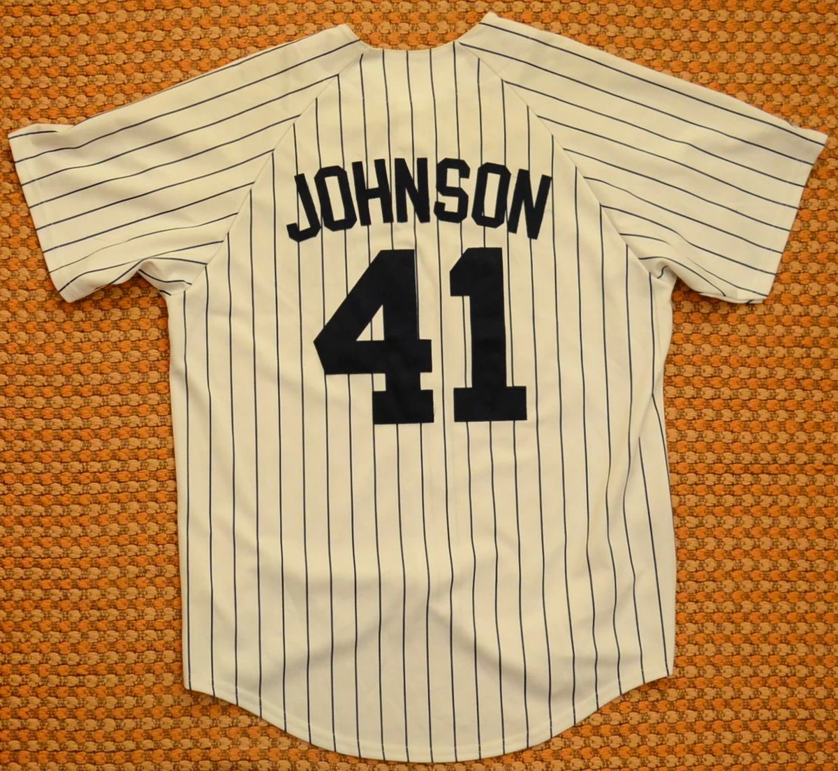 New York Yankees, MLB baseball Jersey by Majestic, #41 Johnson, Adult Large