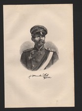 1877 Bilddokument Portrait Bildnis Feldmarschall Freiherr von Manteuffel