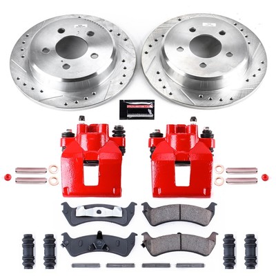 KC1858 Powerstop Brake Disc and Caliper Kits 2-Wheel Set Rear for Explorer Sport
