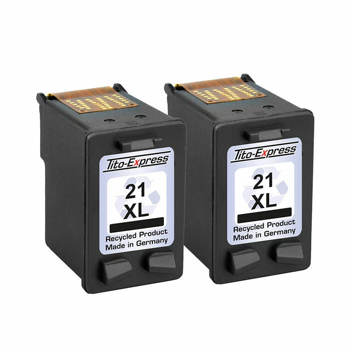 2x Patronen PlatinumSerie für HP 21 XLfür Deskjet Officejet 1410 4314 4315 4352 - Bild 2 von 2