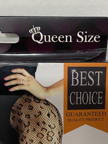 CCDC Queen Size Leopard Pattern Fishnet Pantyhose Style CFP2075Q - Picture 8 of 10