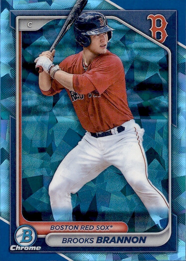 2024 Bowman Chrome Sapphire Brooks Brannon #BCP-95 Boston Red Sox Prospect