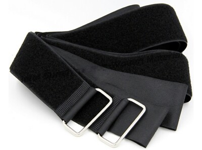 10 - 100 pcs of hook and loop cable ties 20x200 mm  with metal buckle