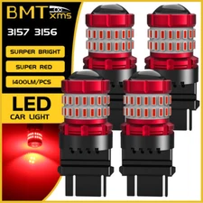 4pcs LED Brake Stop Tail Lights 3157 3057 Red for Chevy Silverado 1500 1999-2013