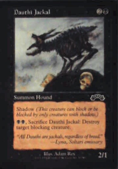 Dauthi Jackal - Exodus: #58, Magic: The Gathering Nm R107