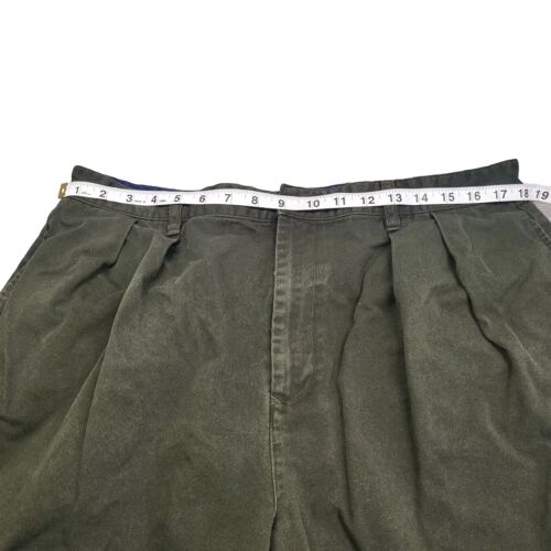 Pantalones Cortos Tommy Hilfiger Para Hombre 38 Verde Plisado Frontal Medidas 36 x 8 Bolsillos Cortados - Imagen 3 de 12