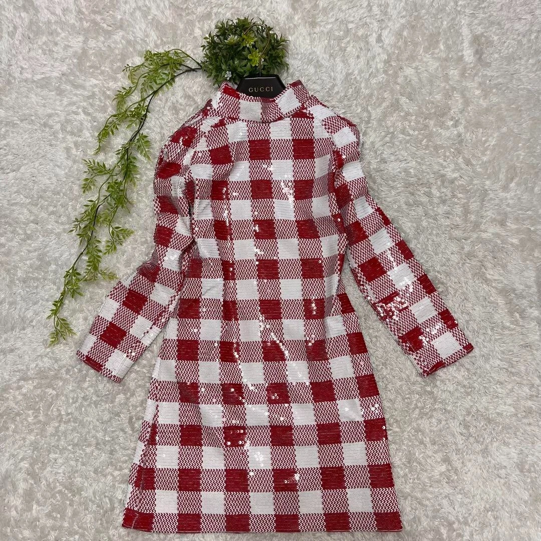 Robe à paillettes femme GUCCI LA VESTE VAULT taille XS rouge