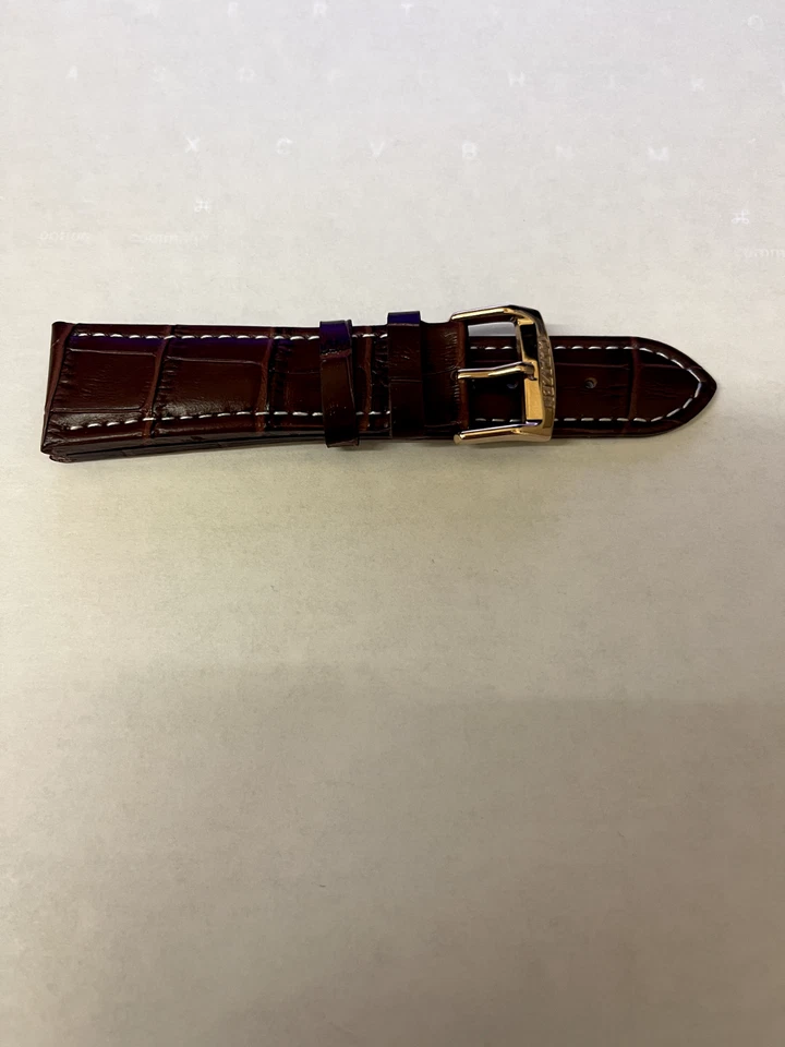 全新 Citizen 棕色皮革替换表带 适用于 CB5919-00X — 第 3/4 张图片