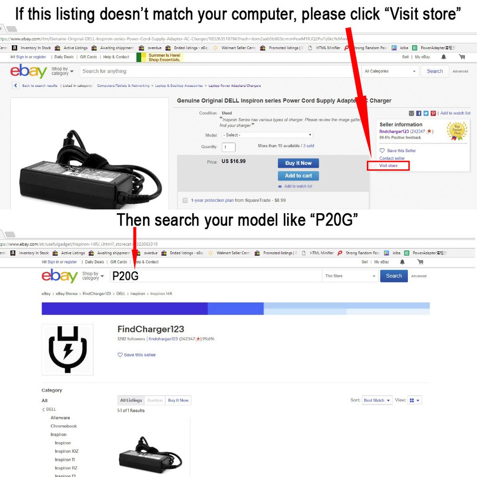 Alimentatore Adattatore CA Caricabatterie Laptop Originale Dell XPS 18
