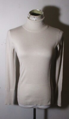 PHILOSOPHY Tan Long Sleeve Turtleneck Top Size XS