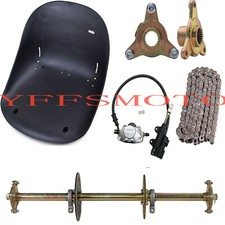 1"X 32" Rear Live Axle Go Kart Racing Cart Drift Trike Chain Brake Caliper Seat