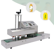 20-100mm Bottle Cap Automatic Sealer Continuous Induction Sealing Machine 1800w