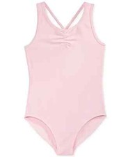 Ideology Girls  Dance Ruched Front Pointe Pink Leotard XL 16 