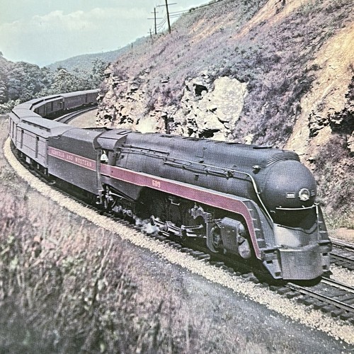VTG NORFOLK & WESTERN RW 609 POCAHONTAS TRAIN 9x6 Photo Postcard VANISHING VISTA - 第 2/7 張圖片