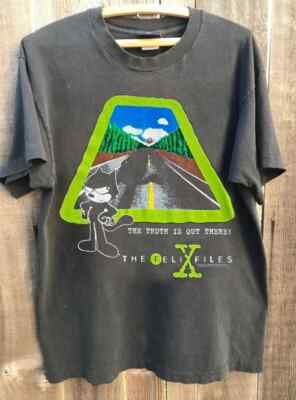 The Felix Files Cartoon Cat TV Show short sleeve charcoal NEW T SHIRT S-5Xl M418