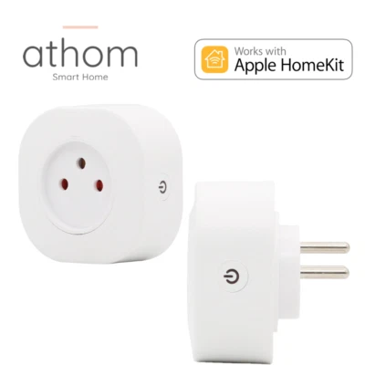 ATHOM Israel Homekit WiFi Smart Socket Timing Siri Voice Remote Control Plug 16A