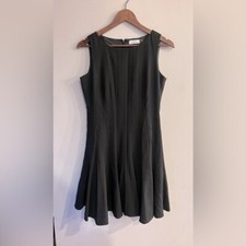 CALVIN KLEIN Women’s Black Sleeveless Fit & Flare Dress Size 8P