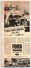 1941 FORD TRUCKS AND COMMERCIAL CARS FOR FARMERS  PRINT ADVERTISEMENT W127