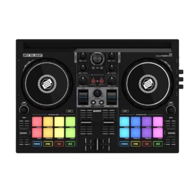 (NEW) Reloop Buddy 2 Deck 2 Channel DJ Controller Black Tabletop from Japan