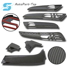 For Mercedes GLE W166 GLS X166 ABS New Carbon Fiber Door & Dash Panel Trim Cover