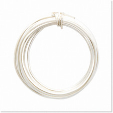 Premium Silver Square Wire Elements, Soft 18 Gauge, 4 Yard C - Ideal for Jewelry