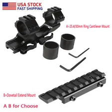 25.4mm/30mm Scope QD Cantilever Mount/Dovetail Extend to Picatinny Rail Mount