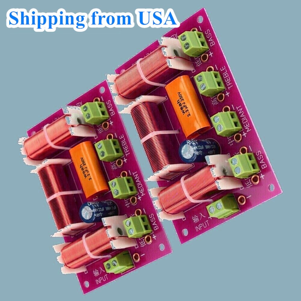 2Pcs 200W 4-Way 3 Way Woofer Speaker Crossover Audio Crossover