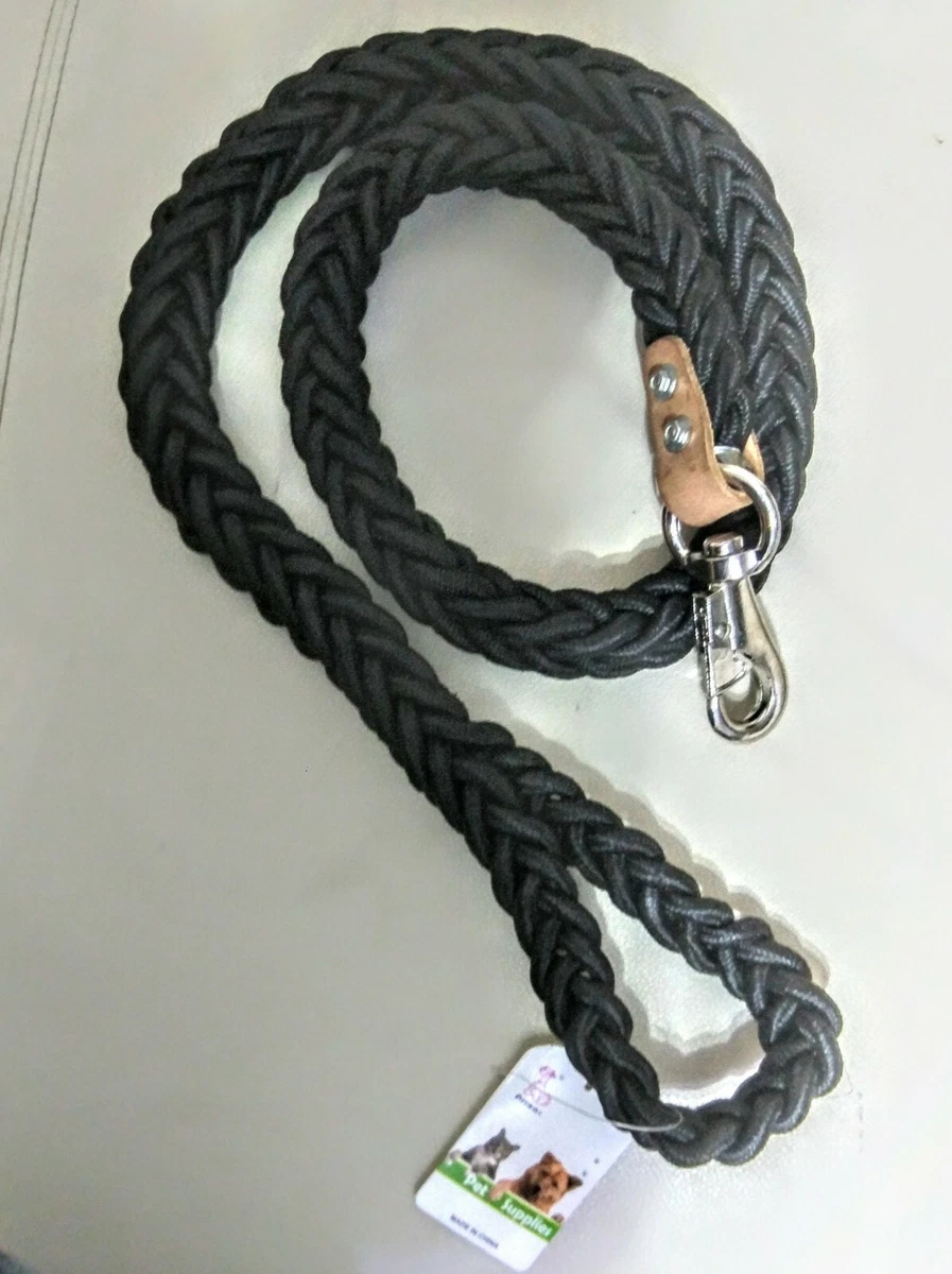 58long heavy duty braided pet tie down/walking rope 4thick  circumference.Black