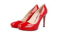 Luxus Prada Pumps Schuhe 1IP286 Rot Lackleder Neu 39 39,5 Uk 6
