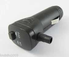 1pc New Car Plastic Power Cigarette Plug Charger with ON / OFF Switch DIY