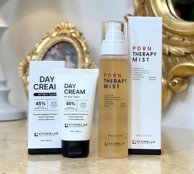 Kyung Lab PDRN Therapy Mist 150ML & Tone Up Day Cream 50ML Set - US Seller 