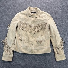 Lauren Ralph Lauren Camel Suede Fringe Western Jacket Size 18W NWT — listing 6