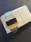 X74 Vintage Digital LED Watch Timex SSQ 1970's h-cell Stainless Steel Untested**