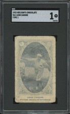 1922 NEILSON'S CHOCOLATE LEON CADORE 97 POOR V61 TYPE 1 SGC 1 BROOKLYN ROBINS