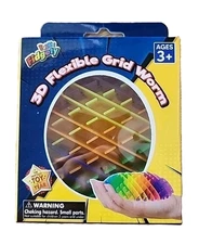 Fidget Rainbow 3D Flexible Grid Worm Toy - FREE Fast Shipping - Brand NEW