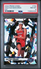 2024 Panini Prizm WNBA - AALYAH EDWARDS - Ice Prizm Rookie PSA 8 🔥 #142 POP 4