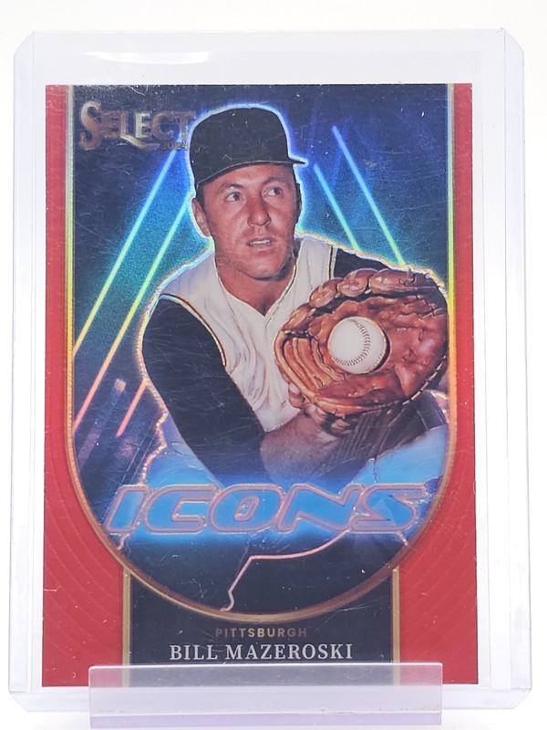 BILL MAZEROSKI 2024 SELECT ICONS RED PRIZM /99 #25 BASEBALL PIRATES Q7183