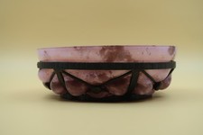 Coupe en  verre et fer forgé  Art Déco  Daum Majorelle