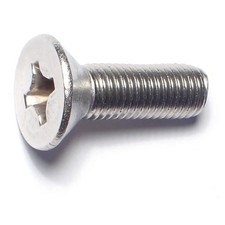 5/16"-24 x 1" 18-8 Stainless Phillips Flat Head Machine Screws 6 pcs. 