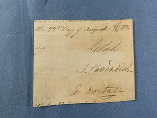 Prime Minister Duke Of Portland Good Autograph Signature
