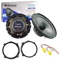 Phonocar 2-Wege Lautsprecher Set 165Mm Bicono FüR Alfa Romeo 159 Schwarz 25 W 4Ω