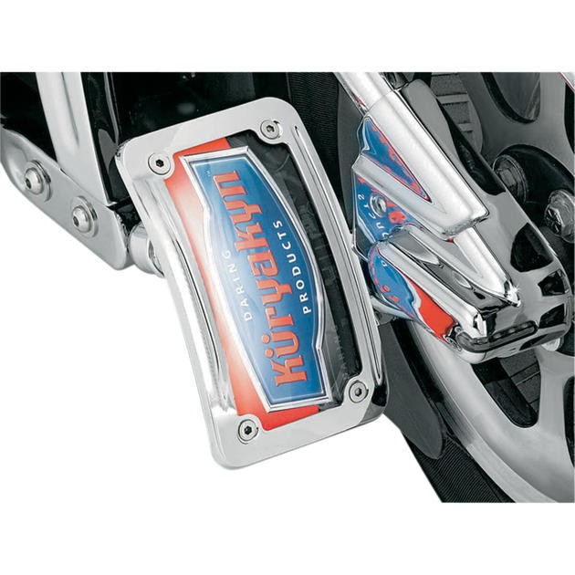 Kuryakyn Lighted Curved Vertical Side-Mount License Plate Ho