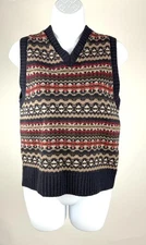 Women's Alex Mill Navy Fair Isle Pullover Sweater Vest Size S