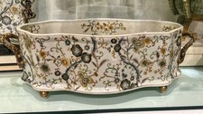 Beautiful Twine Garden Porcelain Large Planter,Jardiniere-22'' x 6.5''H