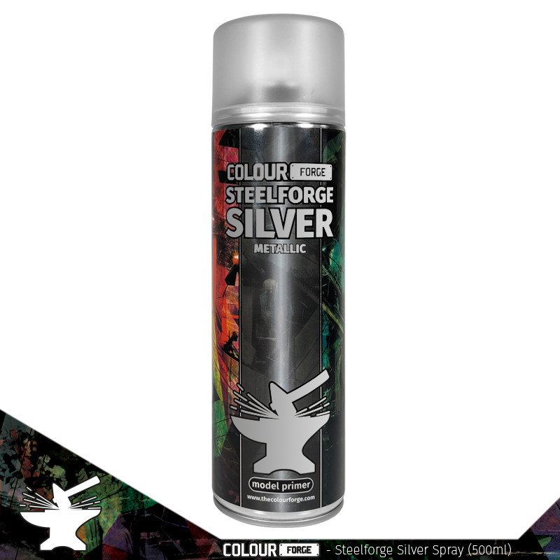 Colour Forge Steelforge Silver Spray Primer Paint 500ml - Image 2