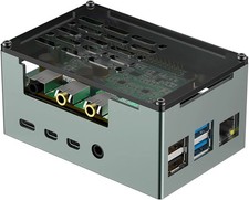 Aluminum Alloy Case For Raspberry Pi 4 With 3510 PWM Fan And Passive Cooling Kit
