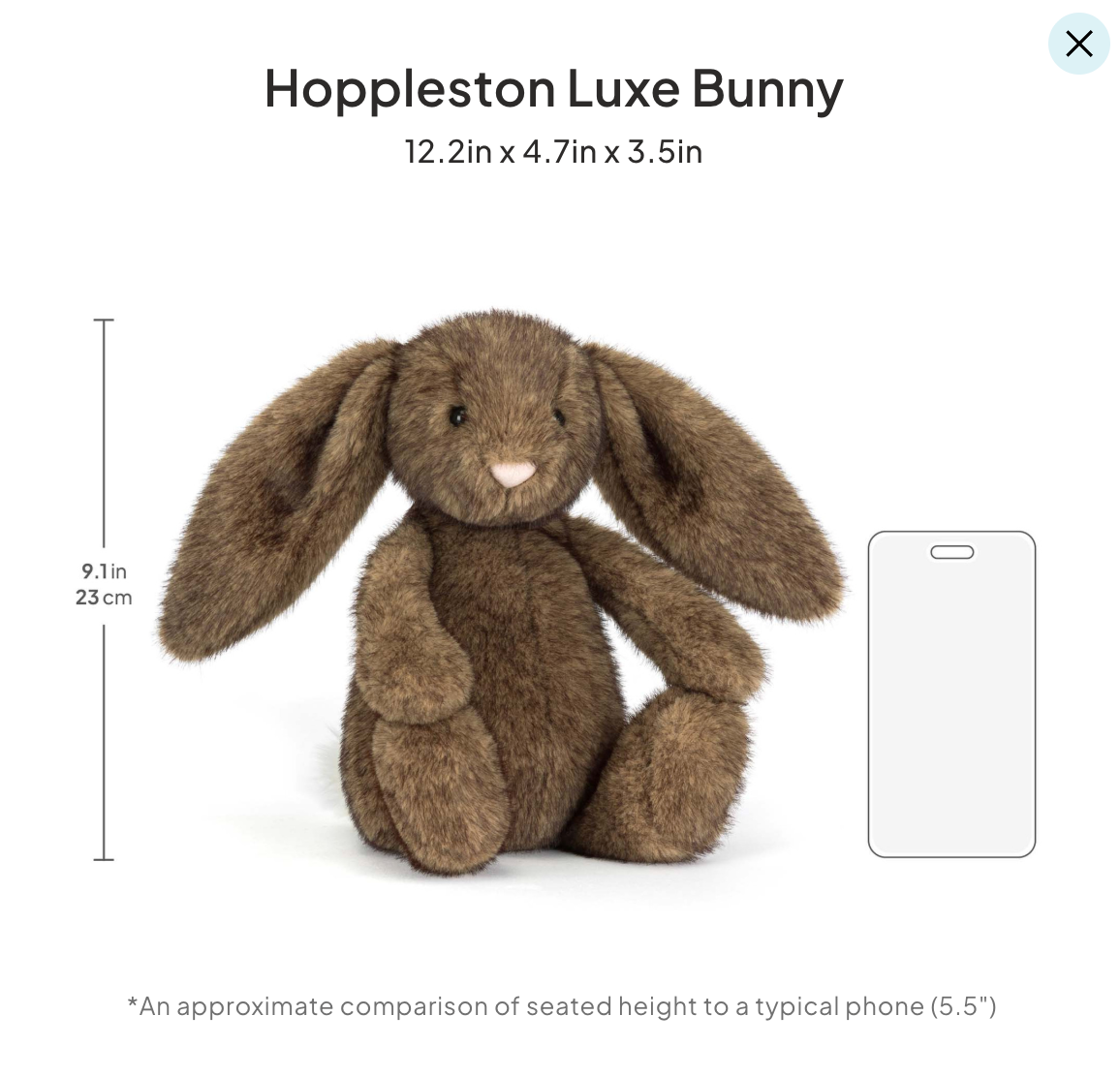 Jellycat Hoppleston Luxe Bunny BNWT - 100% Authentic - Ship from