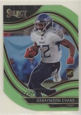 2020 Panini Select Field Level Neon Green Prizm Die-Cut Darrynton Evans #378 2l4